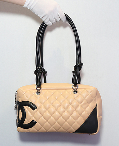 Cambon, &pound;450, Handbags, Beige, Lambskin Leather, Front view